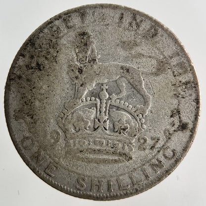 1927 George V Shilling Silver Coin | Fair Grade
