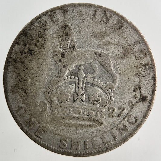 1927 George V Shilling Silver Coin | Fair Grade