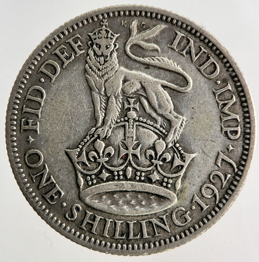 1927 George V Shilling Silver Coin | Fine Collectable Grade