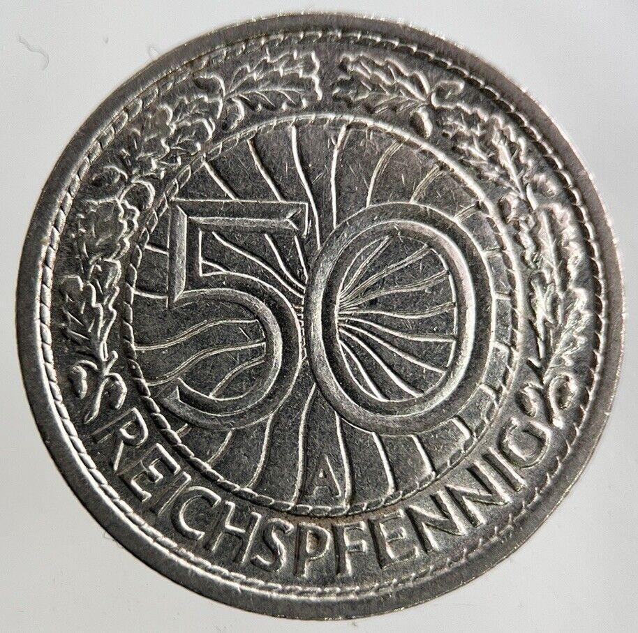 1927 Germany 50 Pfennig Coin | Fine Collectable Grade
