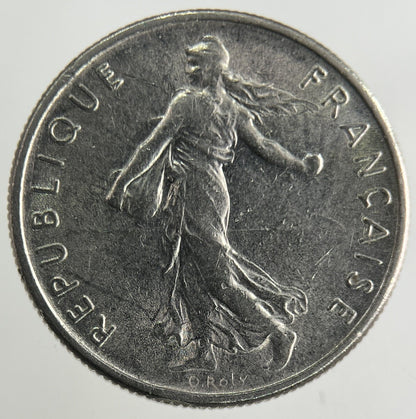 1972 France 1/2 Half Franc Coin | Fine Collectable Grade