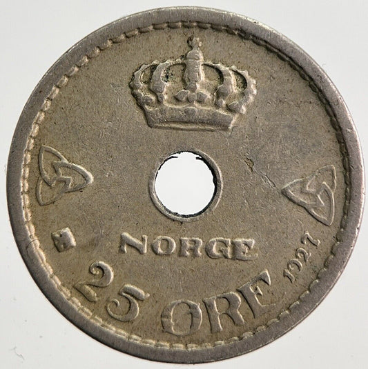 1927 Norway 25 Ore Coin | Fine Collectable Grade | a356