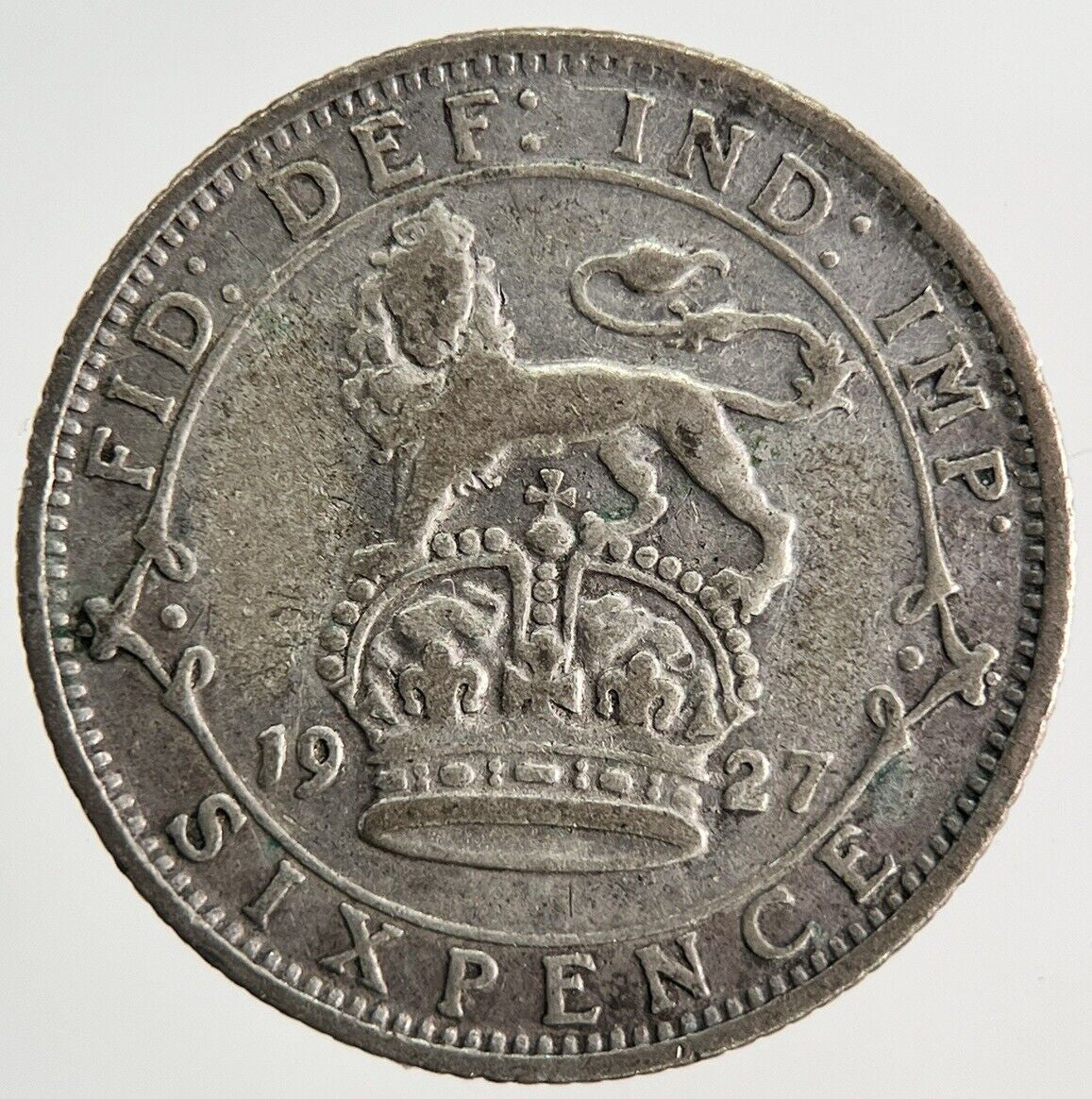 1927 George V Sixpence Silver Coin | Fine Collectable Grade