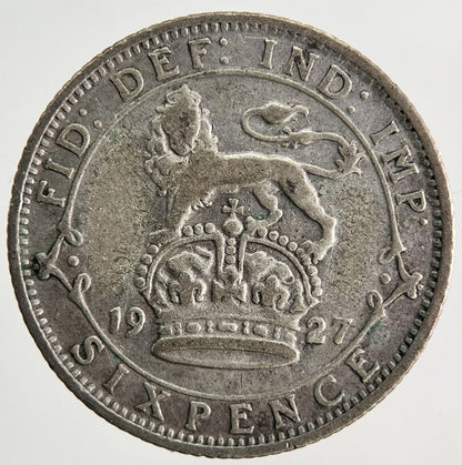 1927 George V Sixpence Silver Coin | Fine Collectable Grade