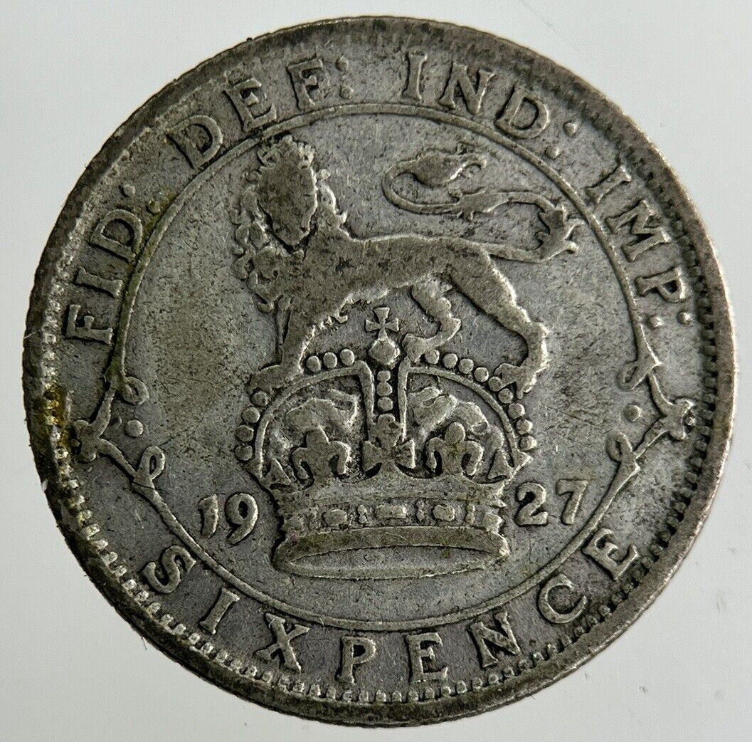 1927 George V Sixpence Silver Coin | Fine Collectable Grade