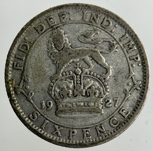 1927 George V Sixpence Silver Coin | Fine Collectable Grade