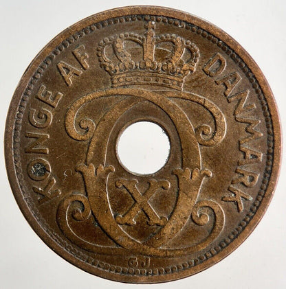 1928 Denmark 5 Ore Coin | Fine Collectable Grade