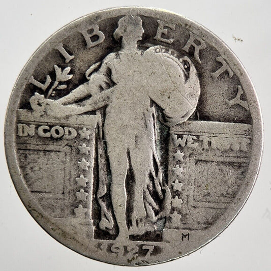 1927 US USA Standing Liberty Quarter Silver Coin | Collectable Grade a6032