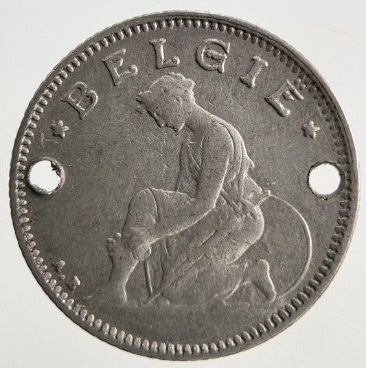 1928 Belgium 50 Cent Coin | Fine Collectable Grade