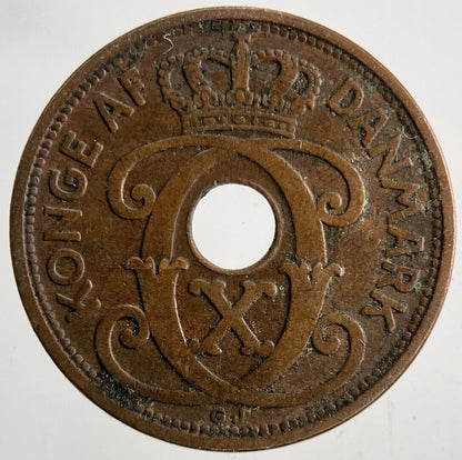1928 Denmark 2 Ore Coin | Fine Collectable Grade
