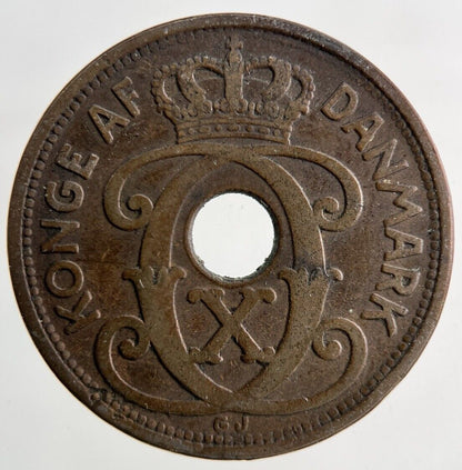 1928 Denmark 5 Ore Coin | Fine Collectable Grade