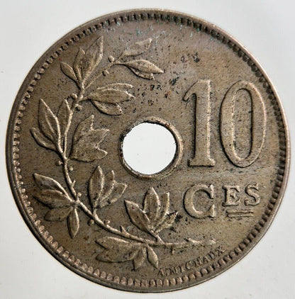 1928 Belgium 10 Centimes Coin | Fine Collectable Grade