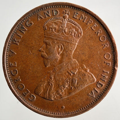1928 Ceylon 1 Cent Coin | Very High Grade