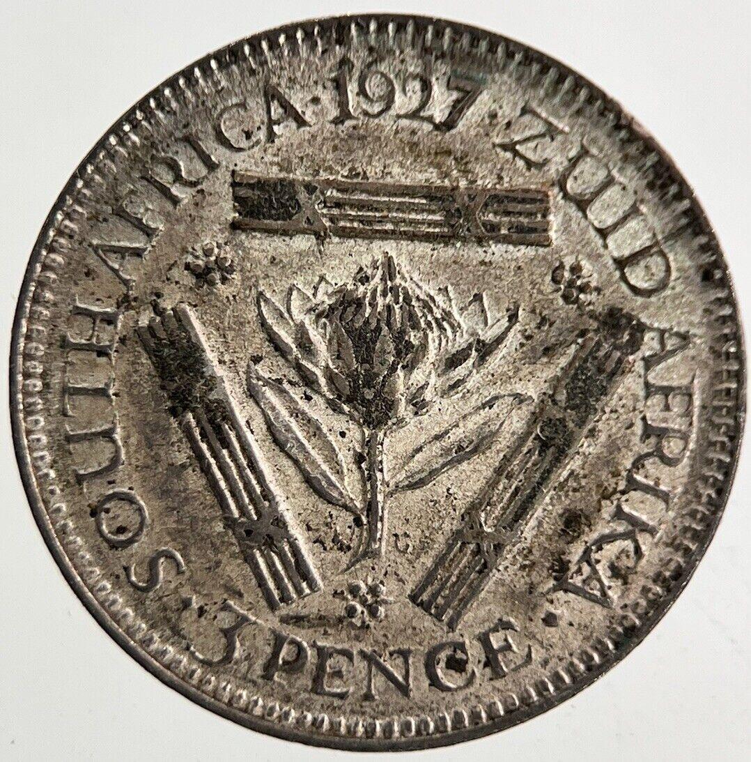 1927 South Africa Threepence Silver Coin | Fine Collectable Grade
