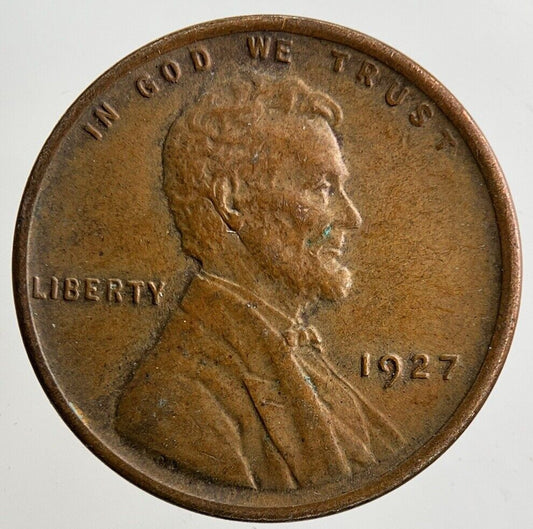 1927 US USA Lincoln Wheat Cents Coin | Fine Collectable Grade