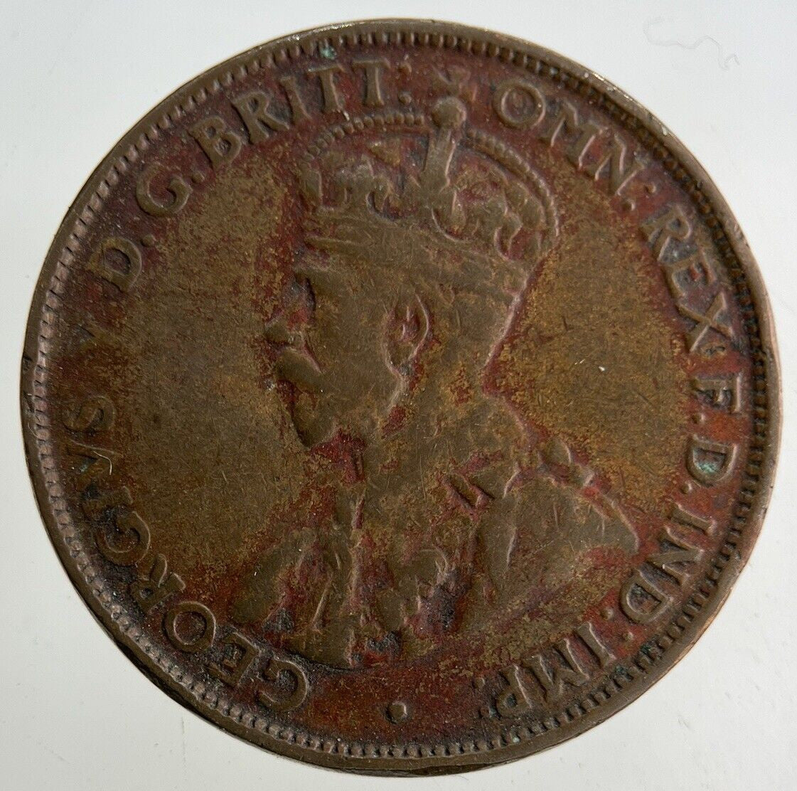 1928 Australia Half-Penny Coin | Fine Collectable Grade