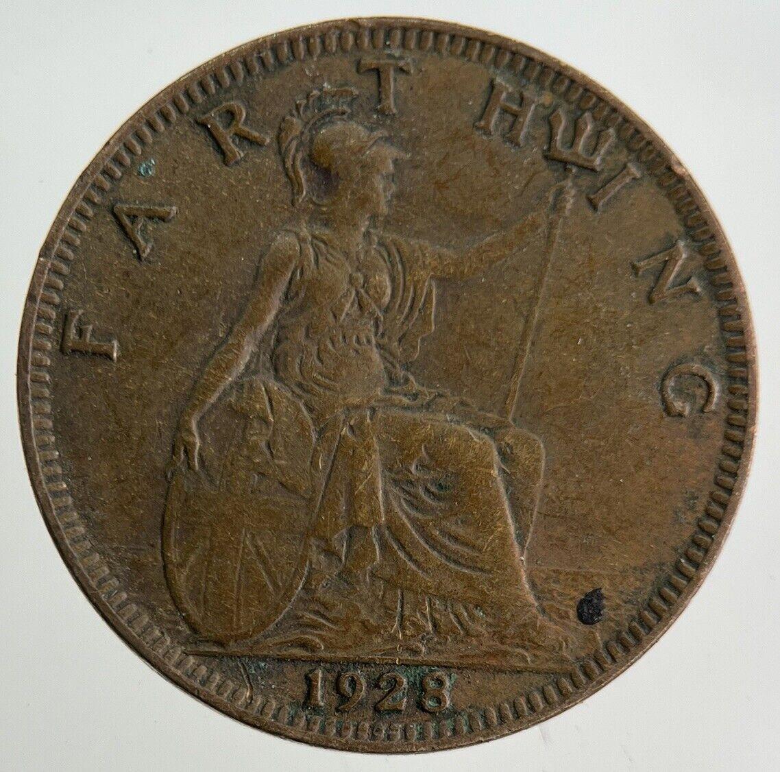 1928 George V Farthing Coin | Fine Collectable Grade