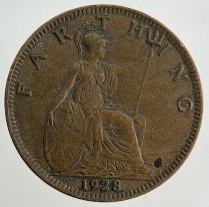 1928 George V Farthing Coin | Fine Collectable Grade