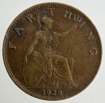 1928 George V Farthing Coin | Fine Collectable Grade