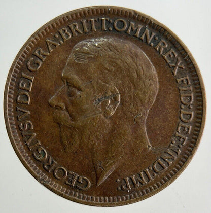 1928 George V Farthing Coin | Fine Collectable Grade