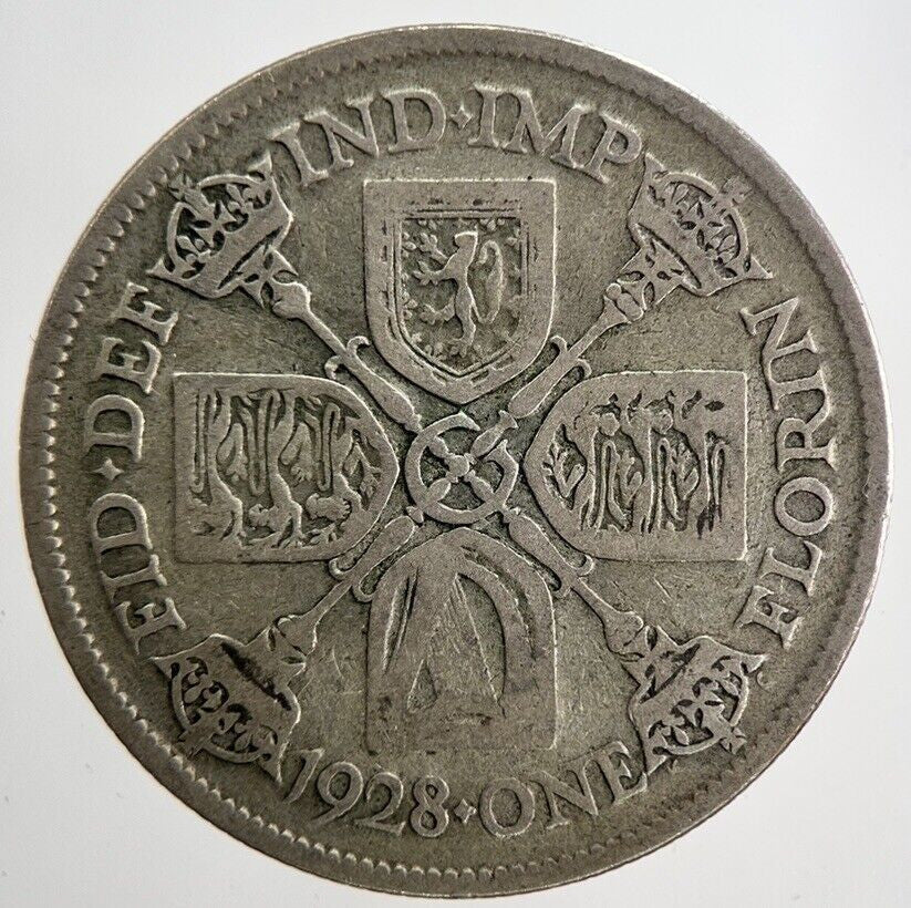 1928 George V Florin Silver Coin | Fine Collectable Grade