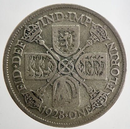 1928 George V Florin Silver Coin | Fine Collectable Grade