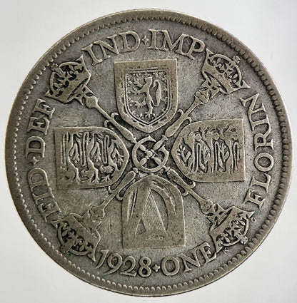 1928 George V Florin Silver Coin | Fine Collectable Grade