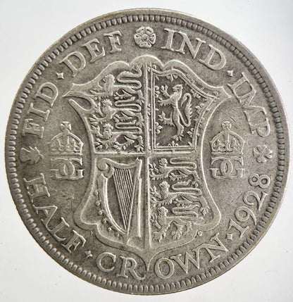1928 George V Half-Crown Silver Coin | Fine Collectable Grade