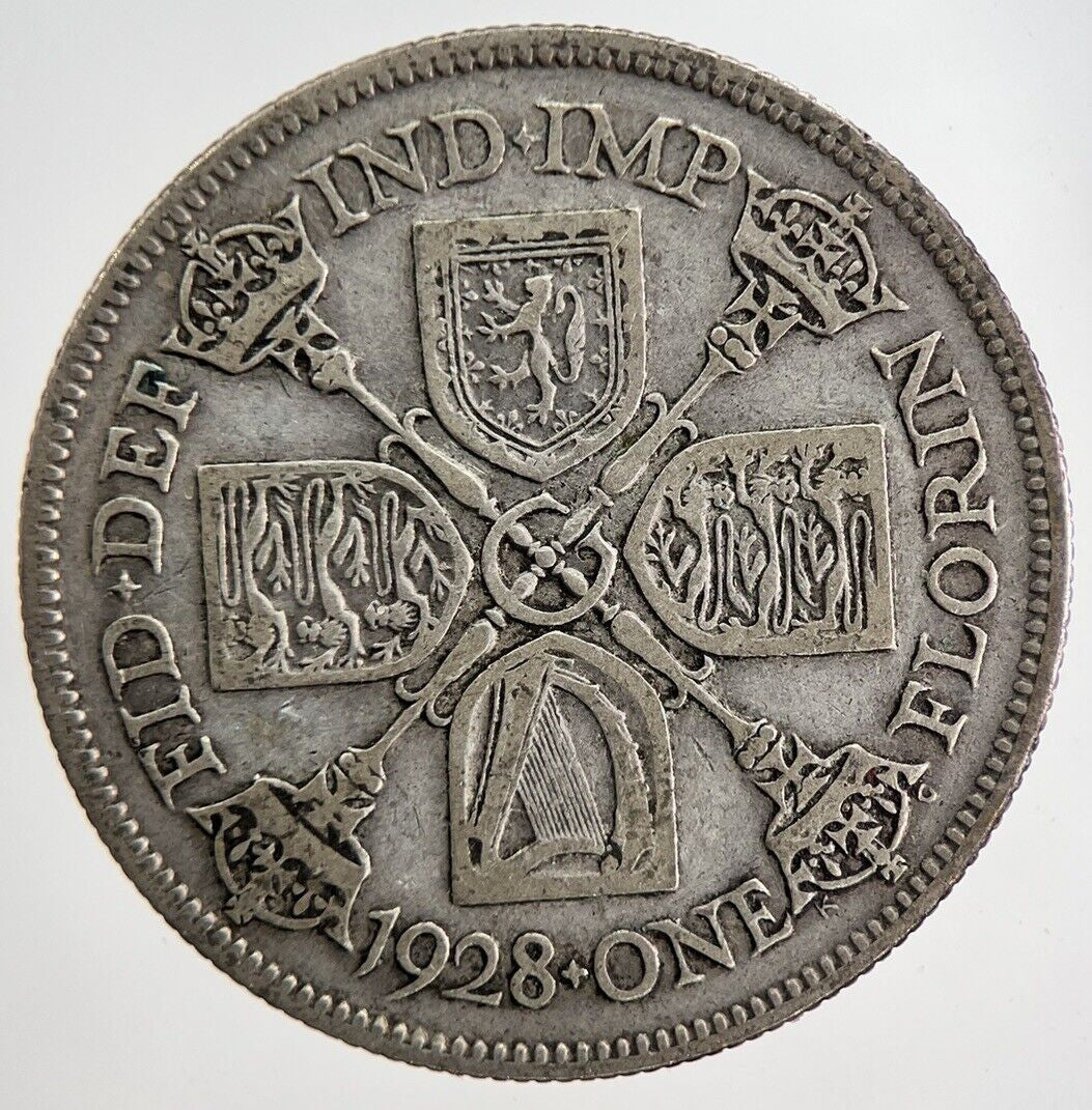 1928 George V Florin Silver Coin | Fine Collectable Grade