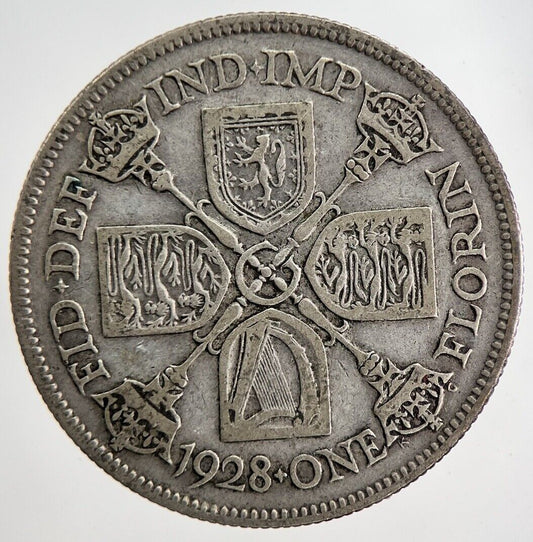 1928 George V Florin Silver Coin | Fine Collectable Grade