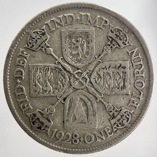 1928 George V Florin Silver Coin | Fine Collectable Grade