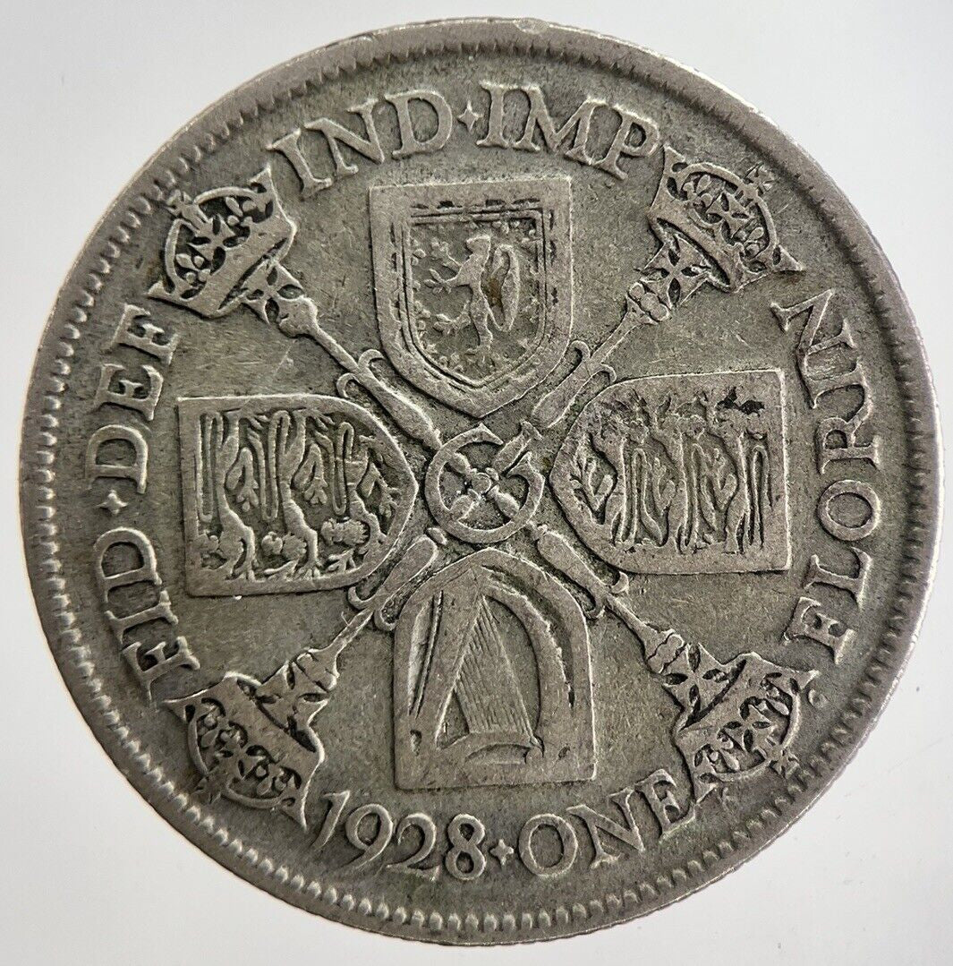 1928 George V Florin Silver Coin | Fine Collectable Grade