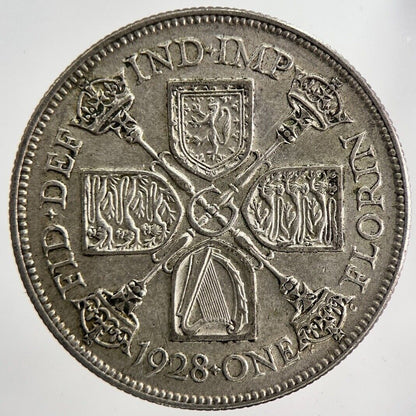 1928 George V Florin Silver Coin | Very High Grade