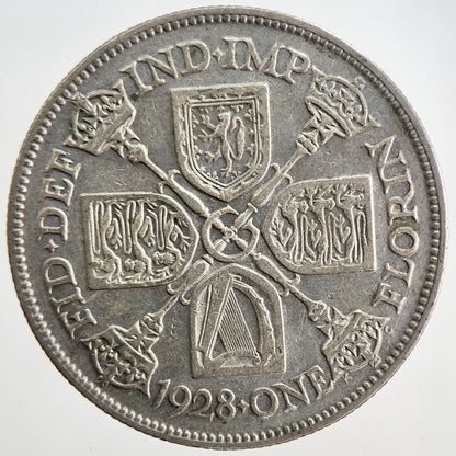 1928 George V Florin Silver Coin | Fine Collectable Grade