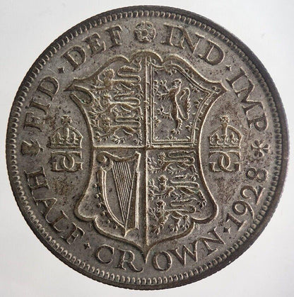 1928 George V Half-Crown Silver Coin | Fine Collectable Grade | a6333