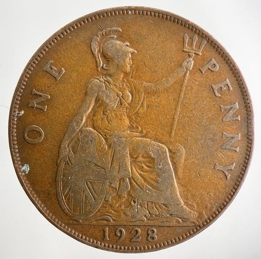 1928 George V One Penny Coin | Collectable Grade