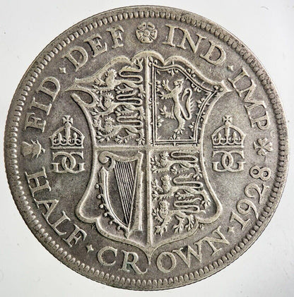1928 George V Half-Crown Silver Coin | Fine Collectable Grade