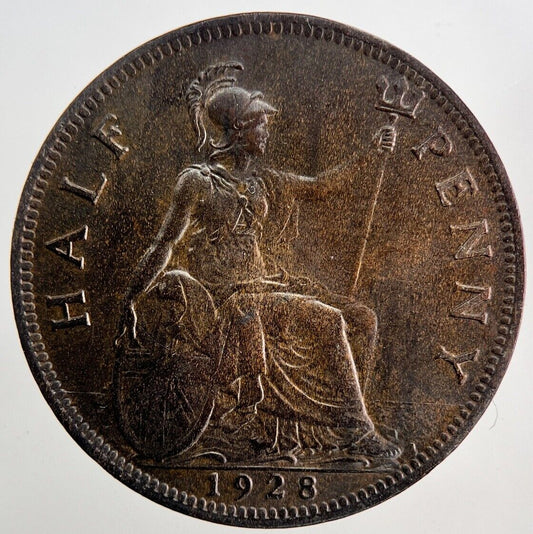 1928 George V Half-Penny Coin | Very High Grade