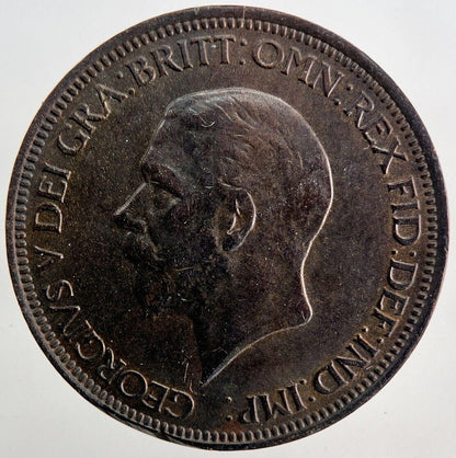 1928 George V Half-Penny Coin | Very High Grade