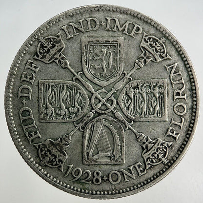 1928 George V Florin Silver Coin | Fine Collectable Grade