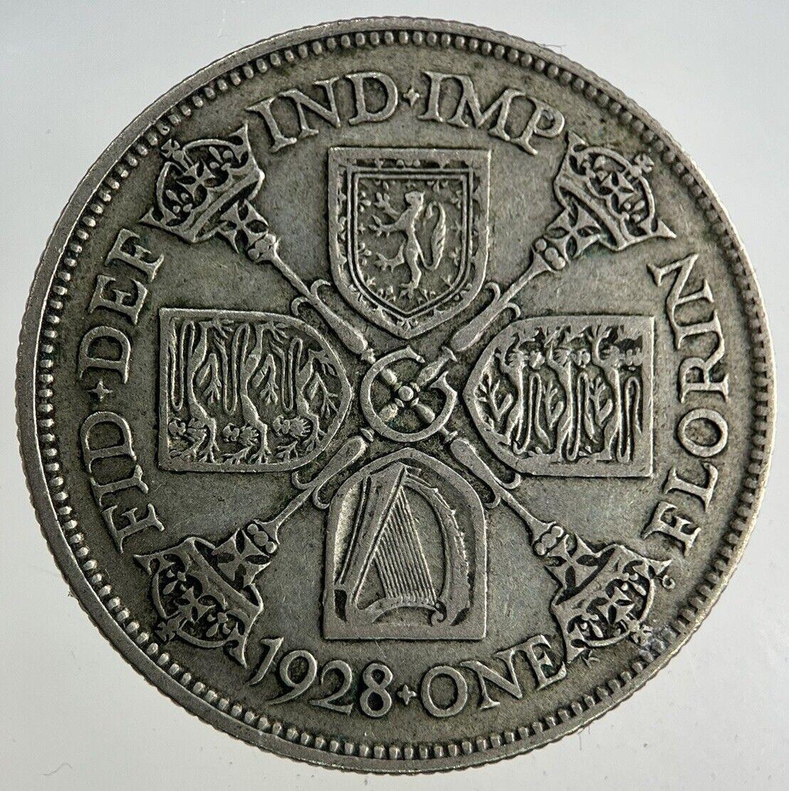 1928 George V Florin Silver Coin | Fine Collectable Grade