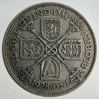 1928 George V Florin Silver Coin | Fine Collectable Grade