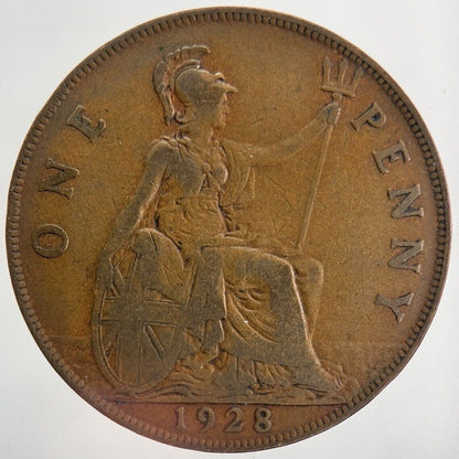 1928 George V One Penny Coin | Fine Collectable Grade