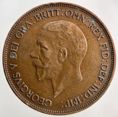 1928 George V One Penny Coin | Fine Collectable Grade