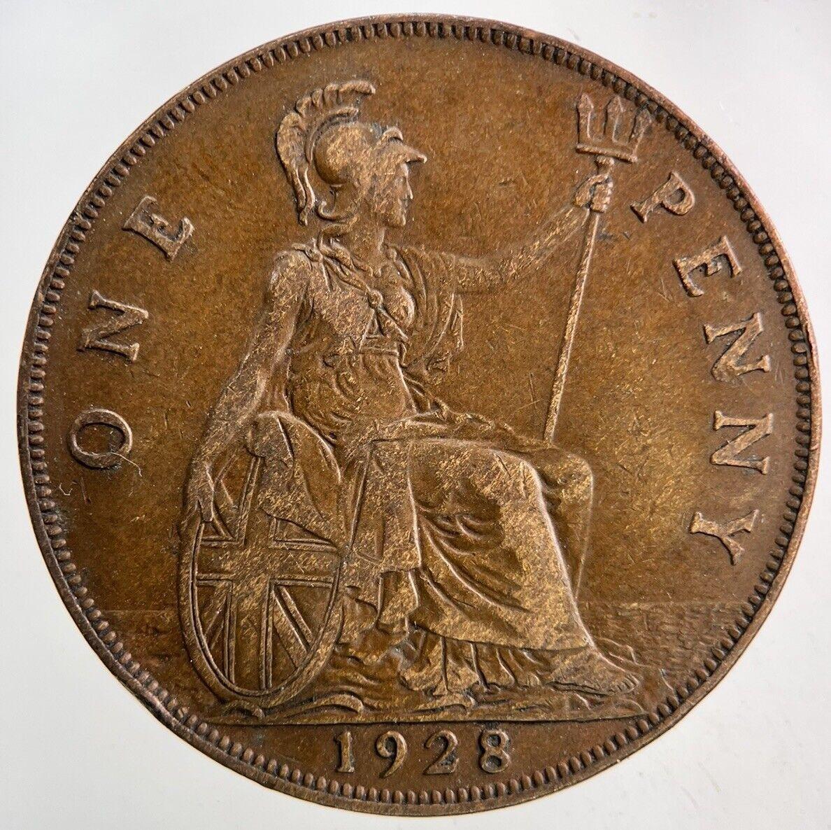 1928 George V One Penny Coin | Fine Collectable Grade