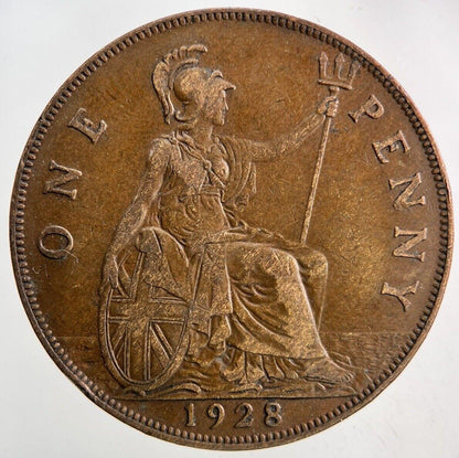 1928 George V One Penny Coin | Fine Collectable Grade