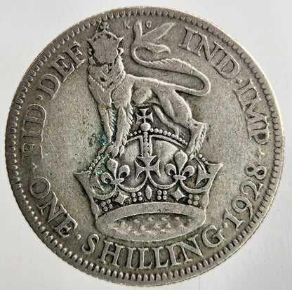 1928 George V Shilling Silver Coin | Collectable Grade