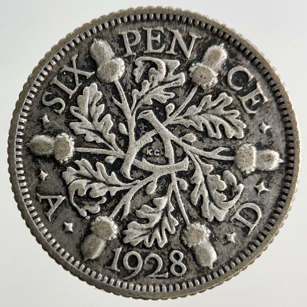 1928 George V Sixpence Silver Coin | Collectable Grade