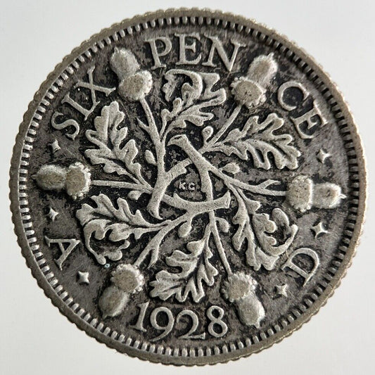 1928 George V Sixpence Silver Coin | Collectable Grade