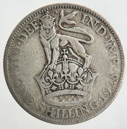 1928 George V Shilling Silver Coin | Collectable Grade